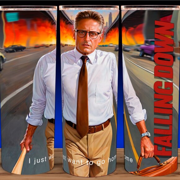 Falling Down 90s Michael Douglas Painting Cup Mug Tumbler 20oz - Picture 1 of 3